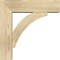 Ekena Millwork Thorton Block Rough Sawn Bracket w/ Offset Brace, Douglas Fir, 6"W x 20"D x 20"H BKT0604X20X20THR05RDF - alternate 3